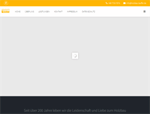 Tablet Screenshot of holzbau-lauffer-gmbh.de